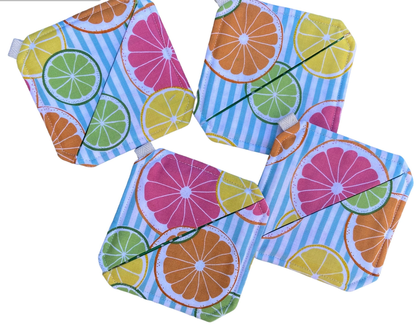 wine coasters (fruit slices)