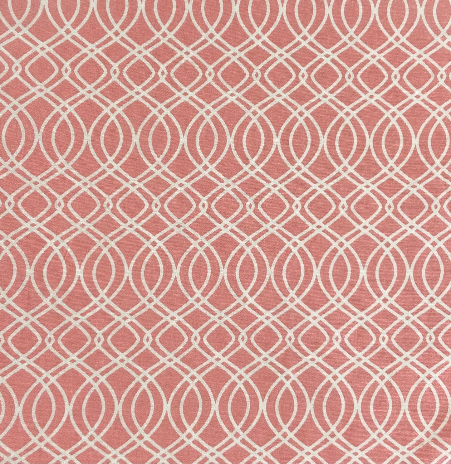 Reusable Bowl Cover (Peach/cream geometric fabric)