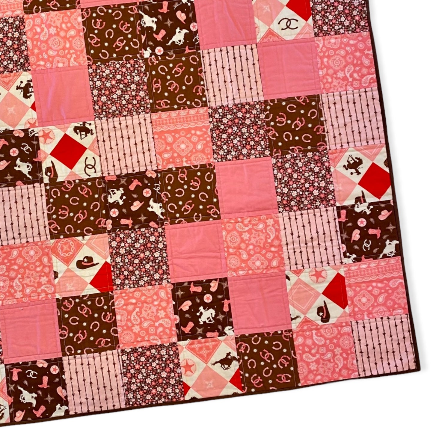 Baby Quilt - western cowgirl themed