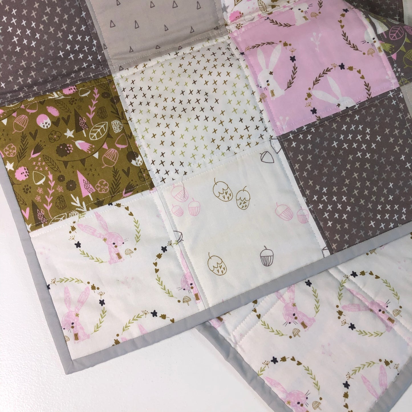 Baby Quilt -  bunny themed