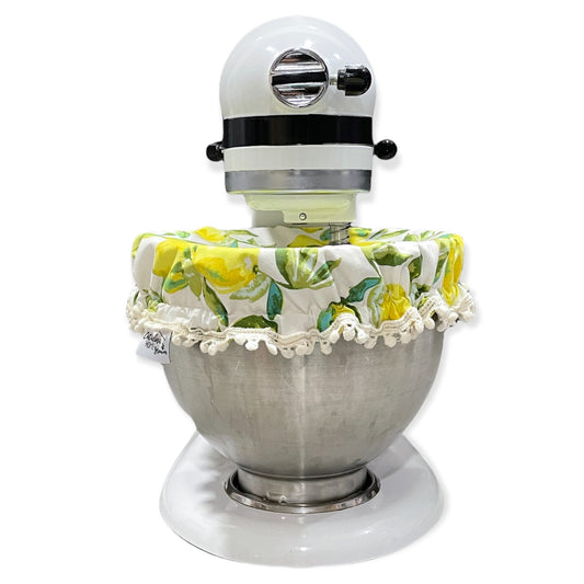 Kitchen Stand mixer bowl cover (Sage Yuma Lemon)